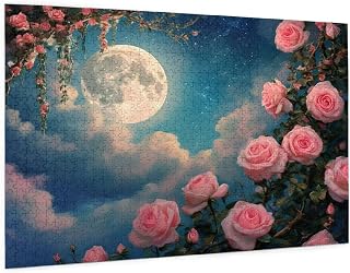Puzzle 6000 Pezzi Luna Puzzle Clavel HD ColorPuzzle con Caja de Regalo, Desafiante Juego Interactivo para Fomentar la Unión Familiar for Home Wall Room Decor Regalo Mujer/Hombre 100x180cm-z1896