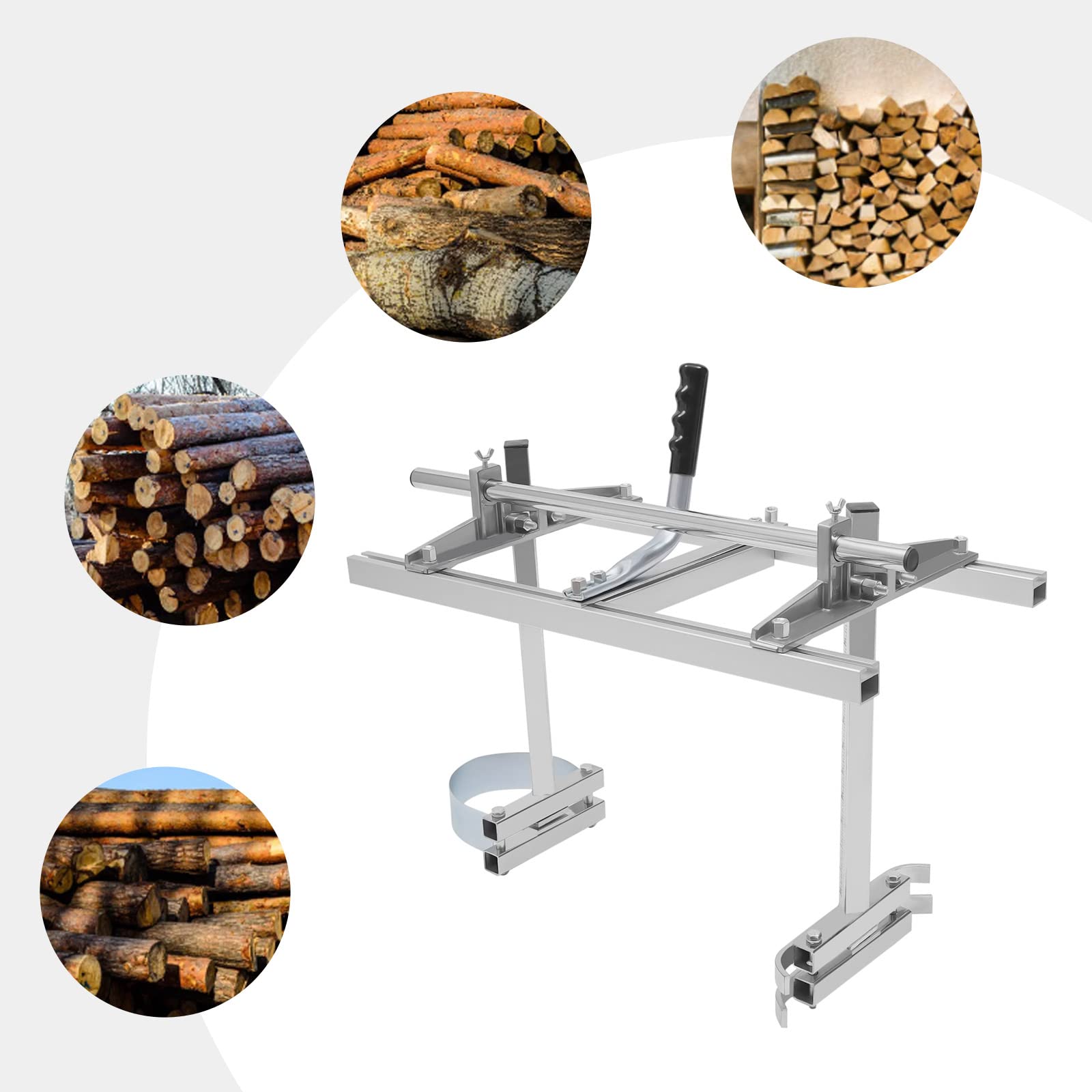 Soporte para motosierra, aserradero móvil, ayuda profesional para motosierra de cadena, sierra de madera, ayuda para motosierra de 14 a 24 pulgadas, ideal para carpinteros, propietarios de