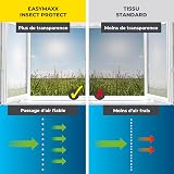EASYmaxx Moustiquaire de fenêtre avec Magic Click | Peut être découpée individuellement pour toutes les fenêtres jusqu'à 150 x 130 cm | Montage avec 12 aimants - pas de perçage ni de vissage [Noir] - 7