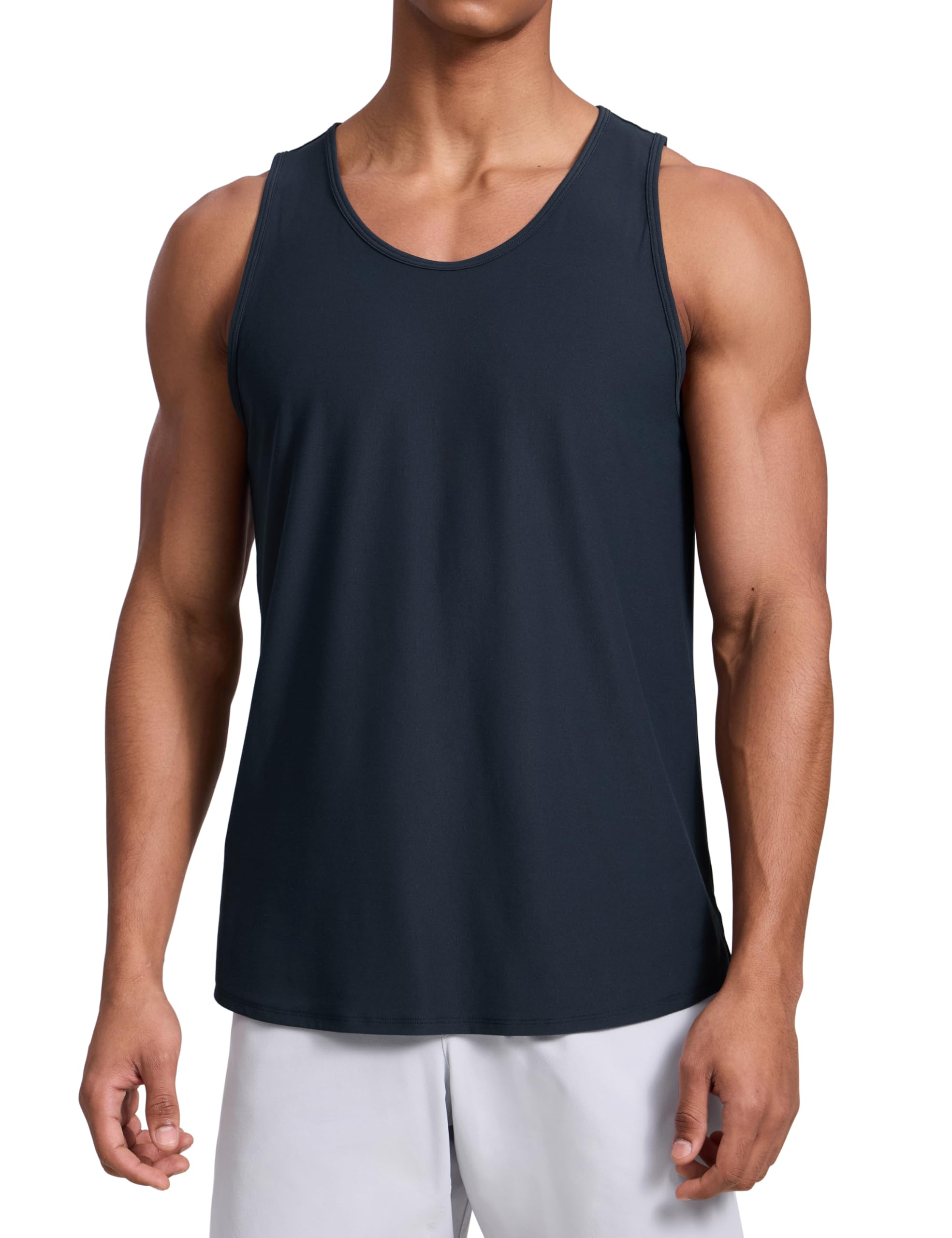 Crz Yoga Men's True Navy Cloudweight Workout Comfy Tank Tops Lightweight Quick Dry Athletic Gym Casual Sleeveless Xxl
