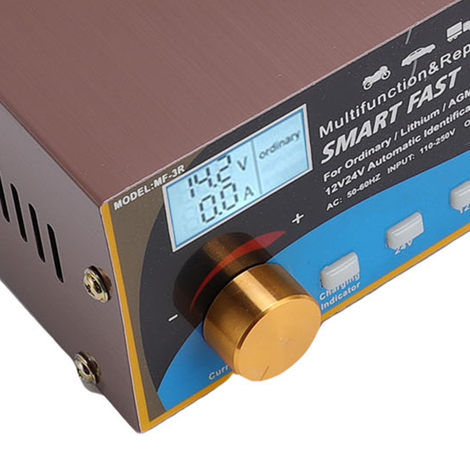 Cuifati Bateria Heuperter, 12V 24 V Automatyczna ładowarka Akumulatorowa do Baterii Litowych Suchego ż (wtyczka UE)