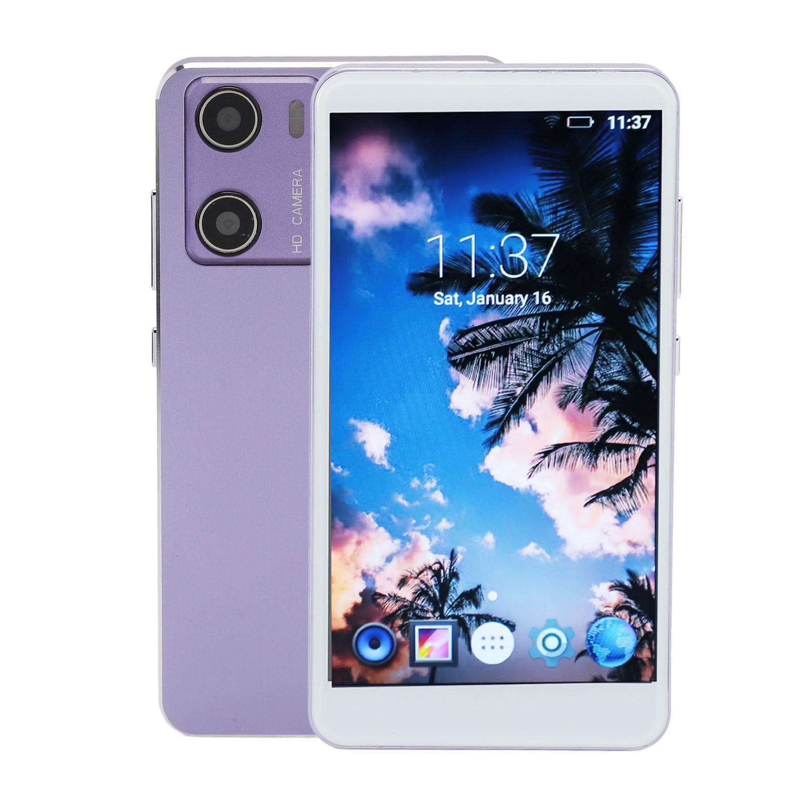 Reproductor MP4, Reproductor de Música Reproductor MP4 con y WiFi Pantalla Táctil HD de 5 Pulgadas 1GB RAM 8GB ROM Reducción de Ruido Cámara Trasera de 5MP Reproductor de Música