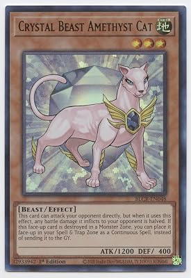 Crystal Beast Amethyst Cat - BLCR-EN048 - Ultra Rare - 1st Edition