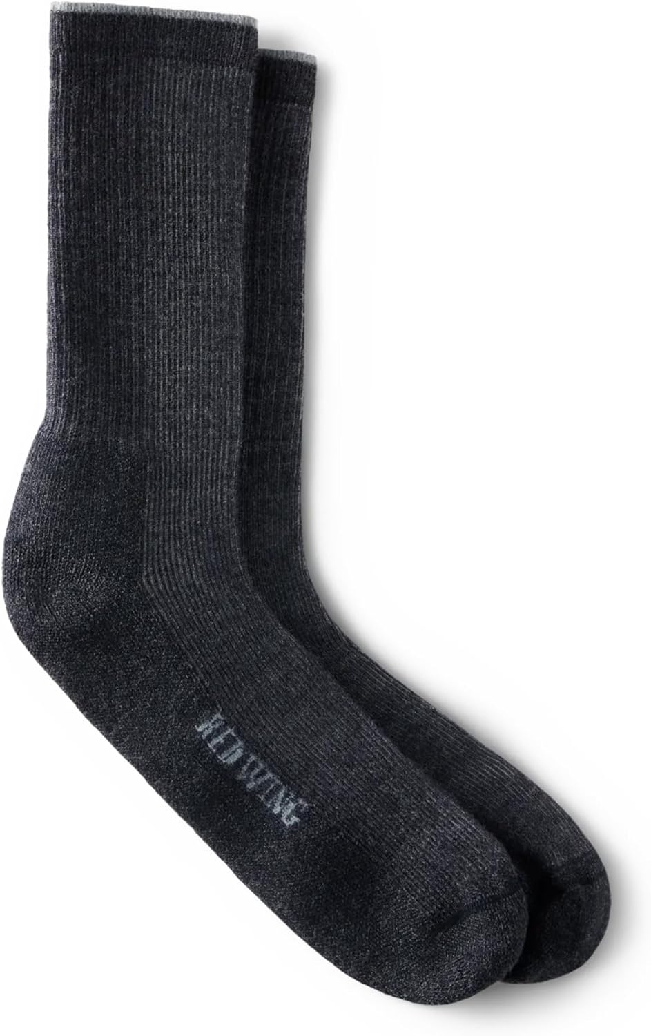 Red Wing Shoes Premium Work Light Weight Crew Socks, Stretchable Merino Wool/Nylon Blend