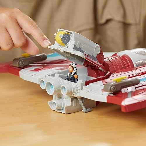 Miniatura 10 de STAR WARS Mission Fleet T-6 Jedi Shuttle, juego de figuras de acción Ahsoka a escala de 2.5 pulgadas, barcos, juguetes para niños y niñas de 4 años