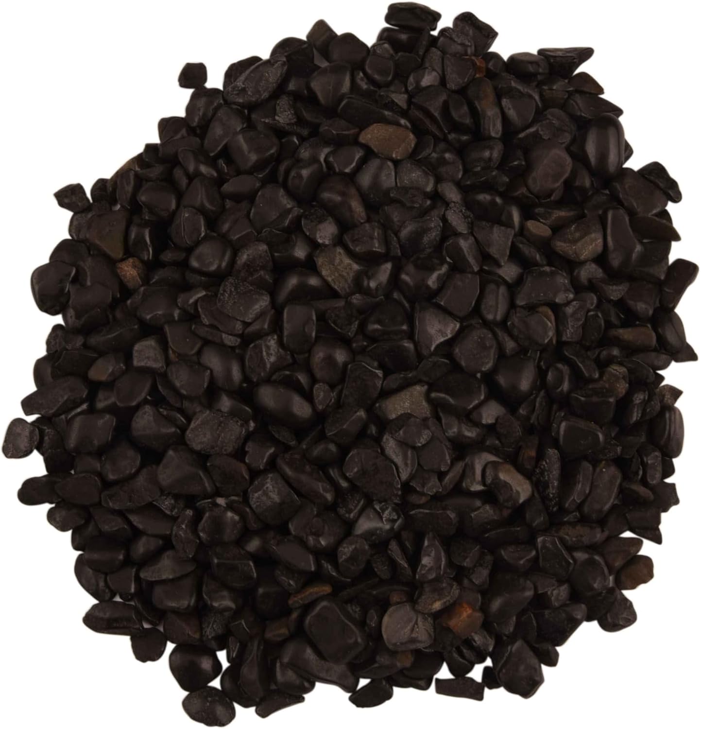 Black Obsidian Tumbled Chips Crushed Irregular Shaped Stones Reiki Crystal Home Decoration/Jewelry (1 lb)