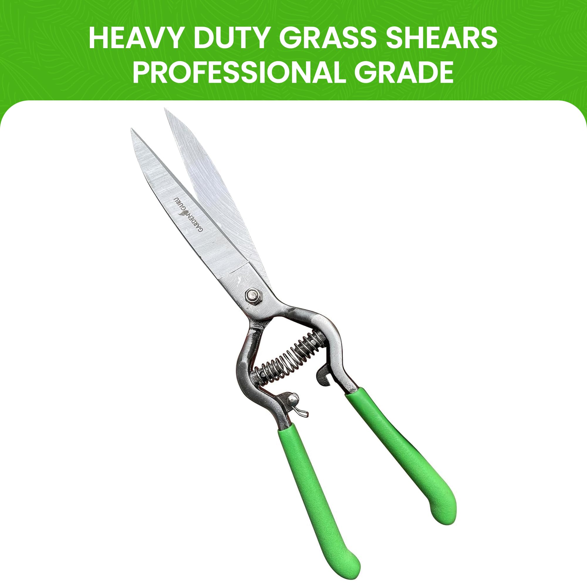 Garden Guru Grass Clippers - Durable Steel Shears -2