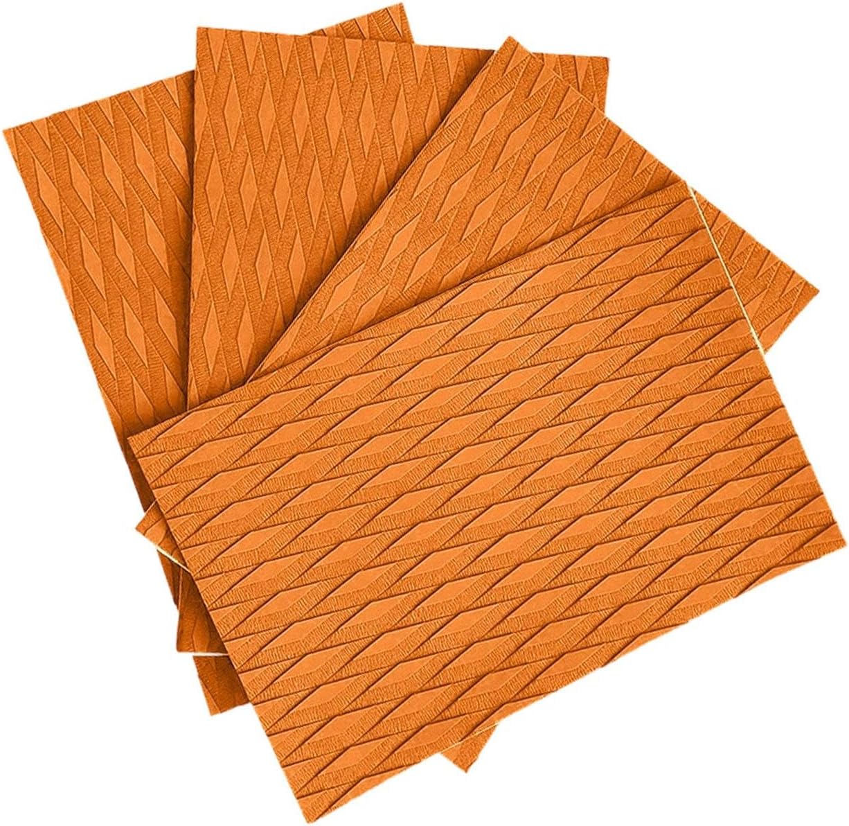 4 Pieces Surfboard Traction Pad Trimmable Sheet for Kayak Non Slip Multipurpose Universal EVA Sheet for Canoe Pool Step Kayak