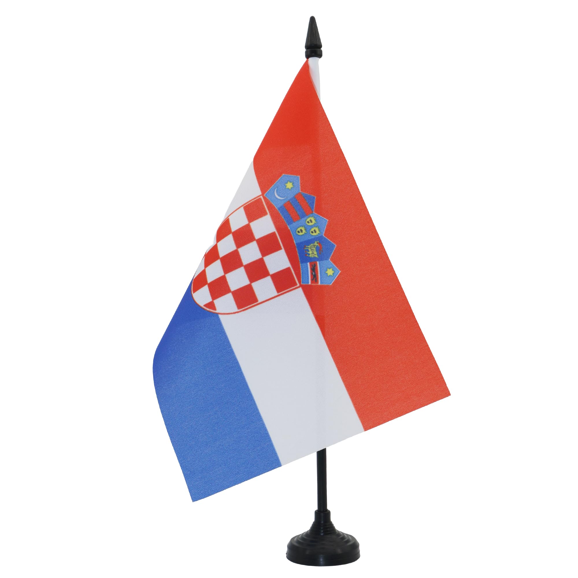 Bandiera Da Tavolo Sorbi Di Lusazia 21x14 Cm – AZ FLAG, Asta E Base In Plastica Nera, Poliestere 100D Per Interno