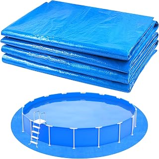 YEXEXINM 13.1Ft Round Pool Ground Cloths Swimming Pool Ground Cloth,Round Pool Liner Pad for 12ft Above Ground Swimming Pool,Heavy Duty Pool Ground Mat Protector to Prevent Puncture Pool Ground Tarp