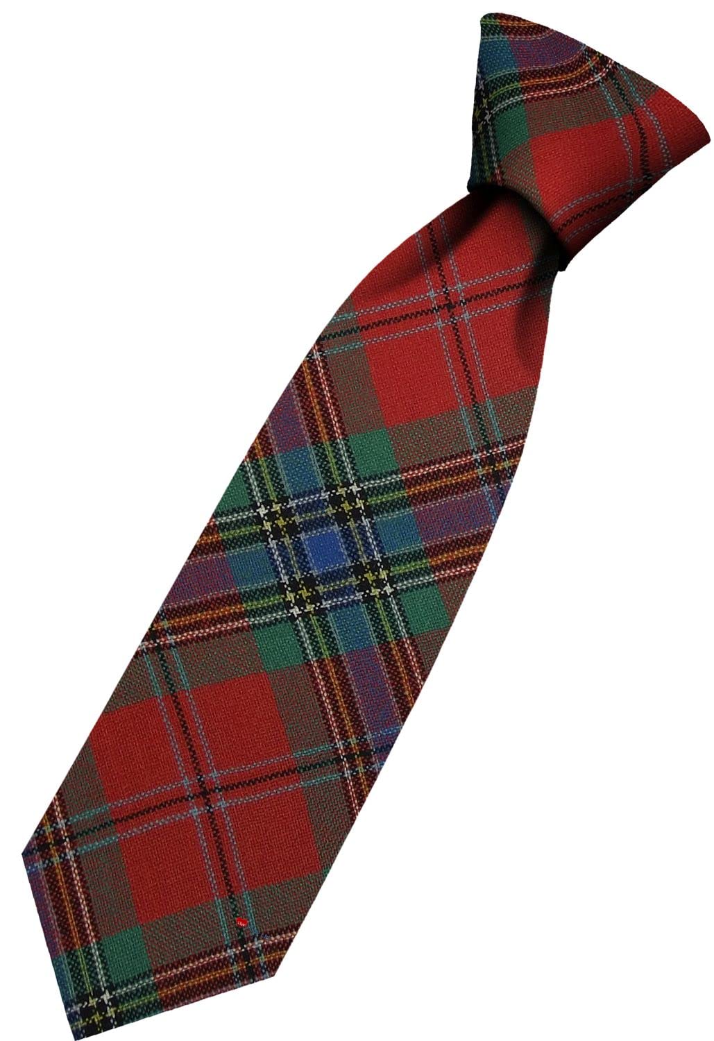 I LUV LTD Men Wool Tie Woven And Hand Made in Scotland in MacLean of Duart Ancient Tartan Scottish Clan Mens Ties