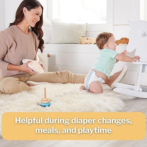 Miniatura 3 de McKesson Toallitas para bebé, aroma a polvo de bebé (1 paquete, 72 toallitas)  Aloe y vitamina E, 99% agua, tapa abatible, toallitas para piel