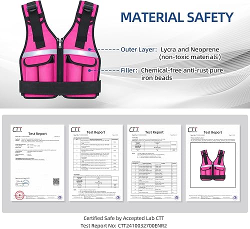 Miniatura 30 de Sportneer Peso ajustable del chaleco con peso: 2-18 lbs/2-40 lbs chaleco de peso lavable 16 en 1 chaleco de ajuste rápido para mujeres y hombres