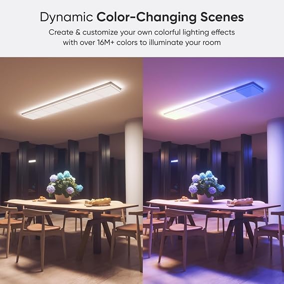 nanoleaf Skylight Starter Kit, 3 Smart LED RGBCW Ceiling Lights - Modular Wi-Fi Colour Changing and Dimmable Squares, Music & Screen Sync, Works with Apple Home Amazon Alexa Google Home