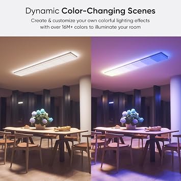 nanoleaf Skylight Starter Kit, 3 Smart LED RGBCW Ceiling Lights - Modular Wi-Fi Colour Changing and Dimmable Squares, Music & Screen Sync, Works with Apple Home Amazon Alexa Google Home