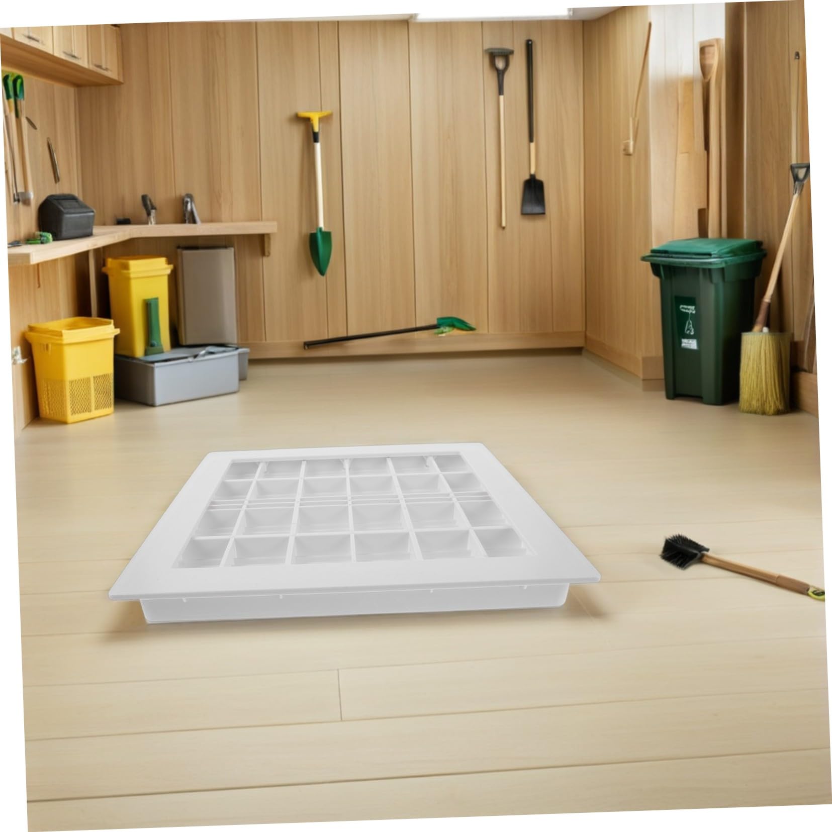 SUPVOX Pool Ablaufrinne Quadratisch Langlebiger Abs Bodenablauf Optimierte Wasserzirkulation für Schwimmbad Spa Aquarium und Außenbereich Weiß Modernes Design