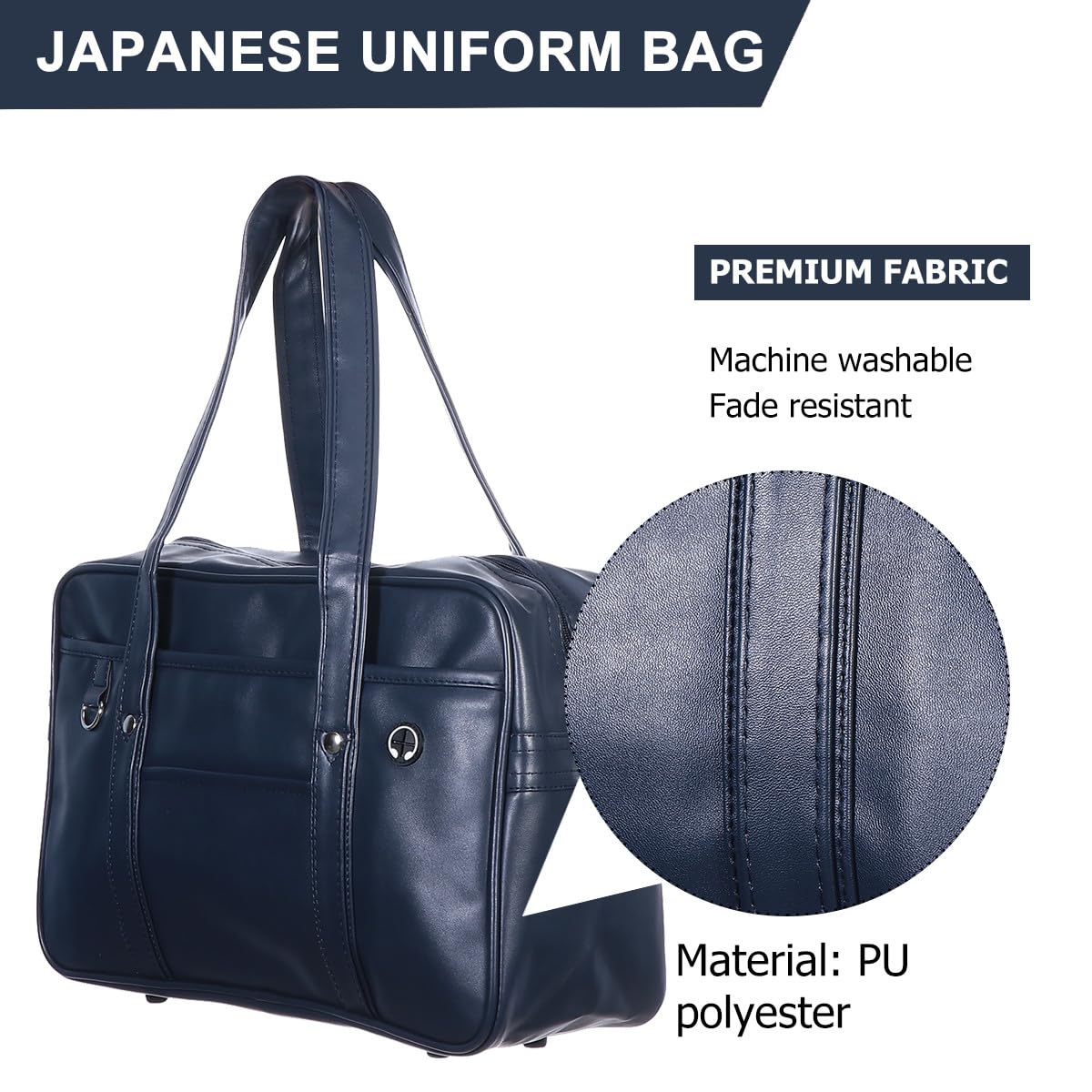 Borsa a Tracolla da Ufficio in Pu per Laptop e Libri, Design Semplice e Moderno, Grande Capacità, Manico per Facile Trasporto, per Scuola e Lavoro