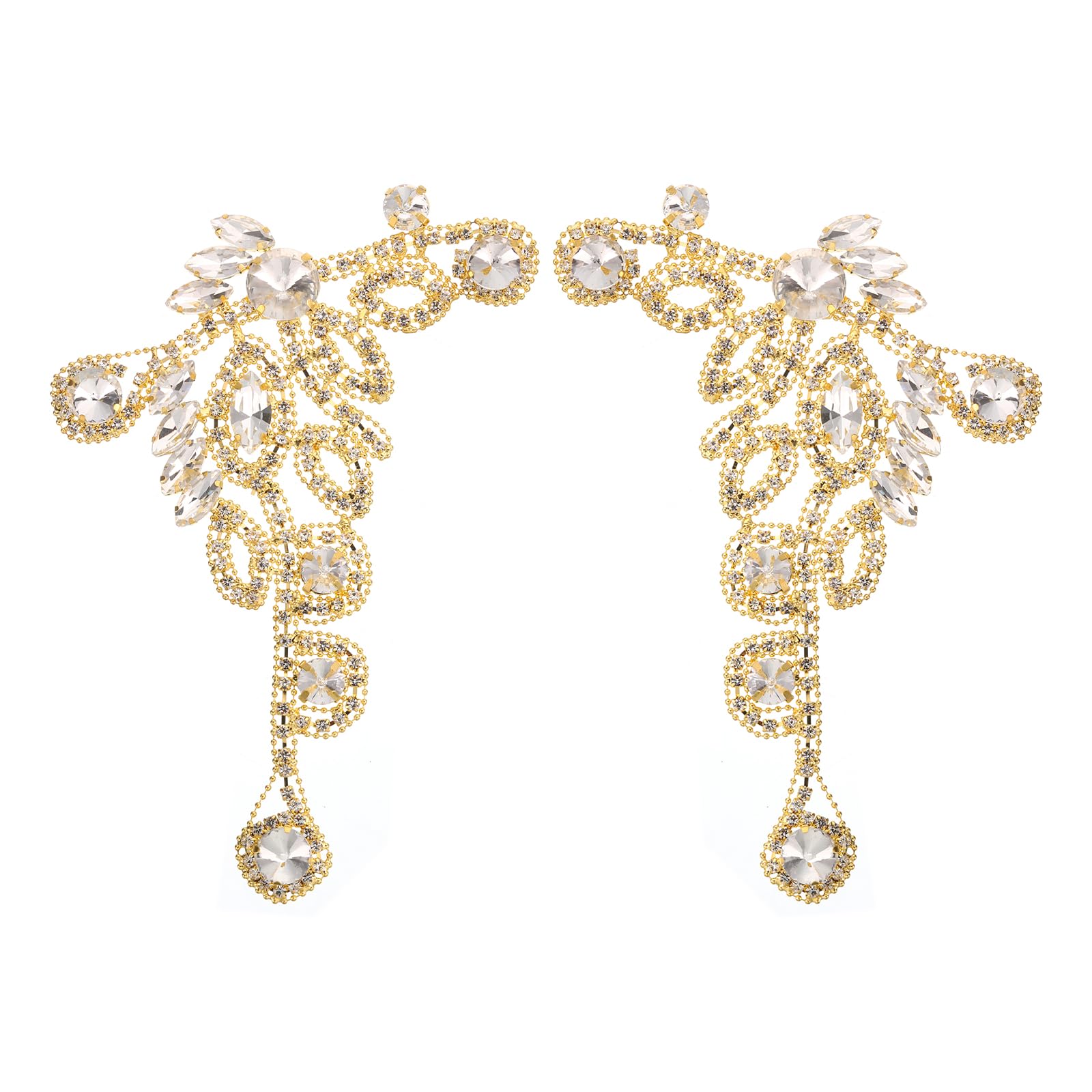 Applique en strass à coudre pour transformer une robe simple en tenue de cérémonie lumineuse