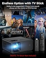 Vista 3 de CiBest Mini Projector, Upgraded Full HD 1080P Support Video Projector, Portable Small Movie Projector, Compatible with iOS/Android/Windows/TV