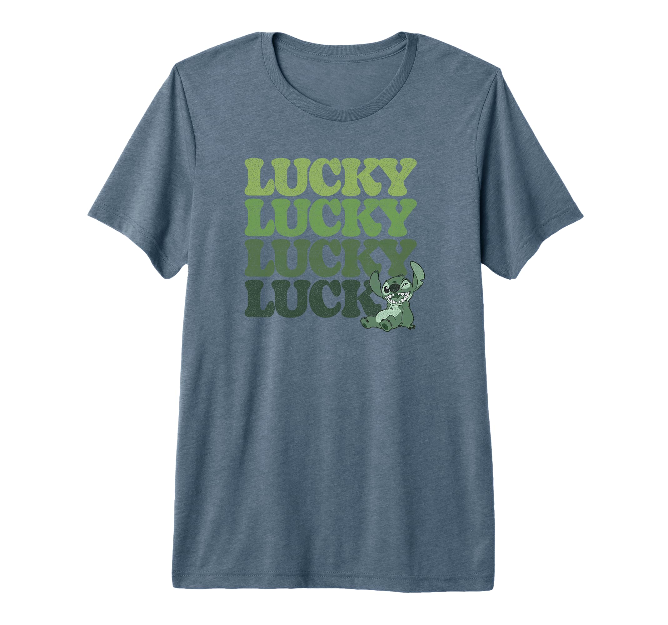 T-shirt Stitch Disney vert pour vos sorties de la Saint-Patrick