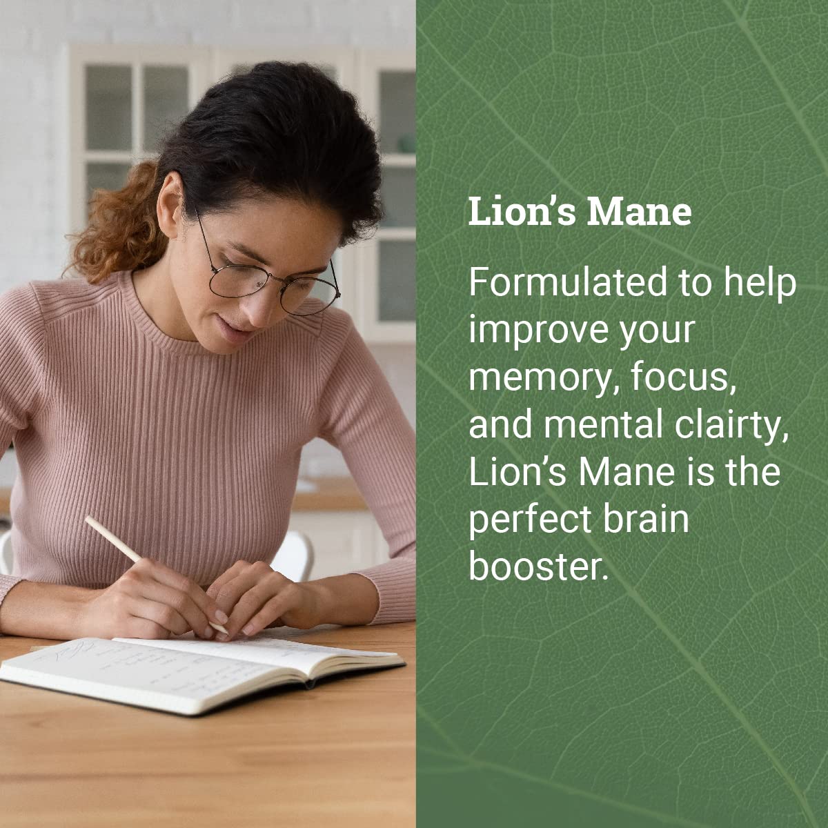 Earth Harmony Naturals Organic Lions Mane Supplement (1000mg), 2-Month Supply Lion's Mane Mushroom Supplement Extract to Support Focus, Memory (120 Capsules) — Amazon image 3