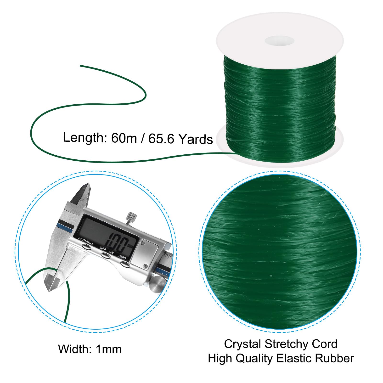 PATIKIL 66 Yard Flat Stretchy Bracelet String - Image 2