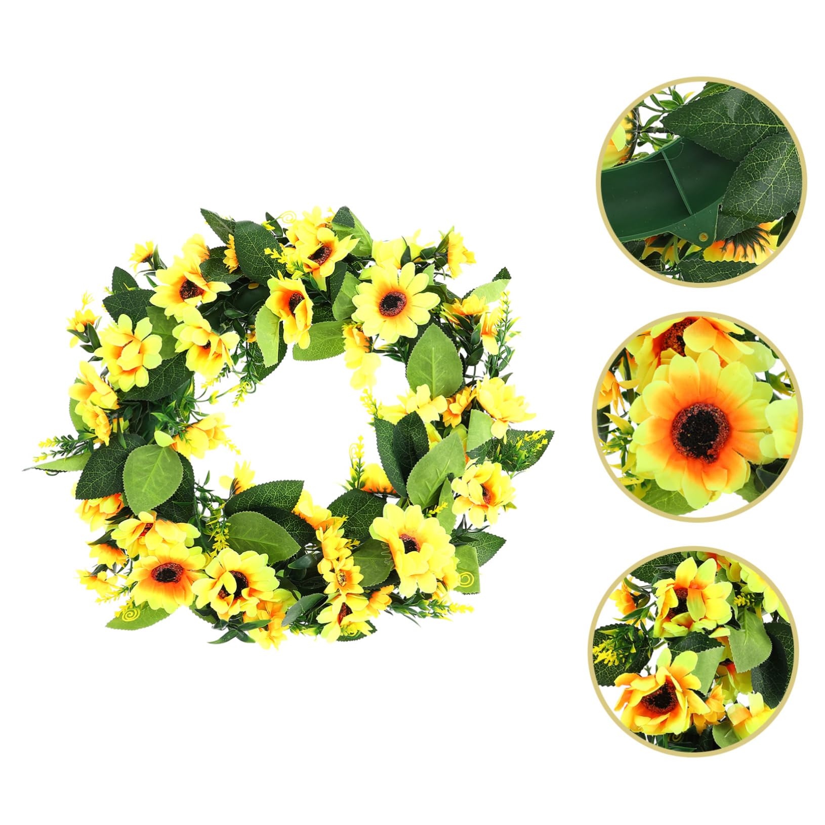Künstlicher Sonnenblumenkranz Dekorativer Türkranz Für Hochzeiten Feste Heimdekoration Langlebig Und Pflegeleicht Für Innen Und Außenbereiche Mit Realistischem Design