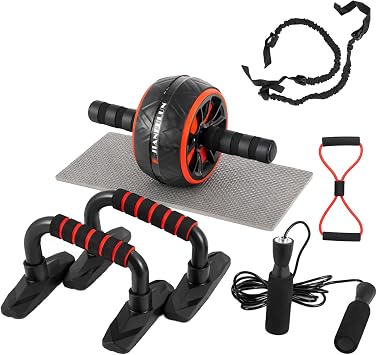 Ab Roller Wheel Exercise Wheel for Core & Abdominal Training, Heavy Duty Stainless Steel 272kg Capacity, Home Gym Strength Training Equipment