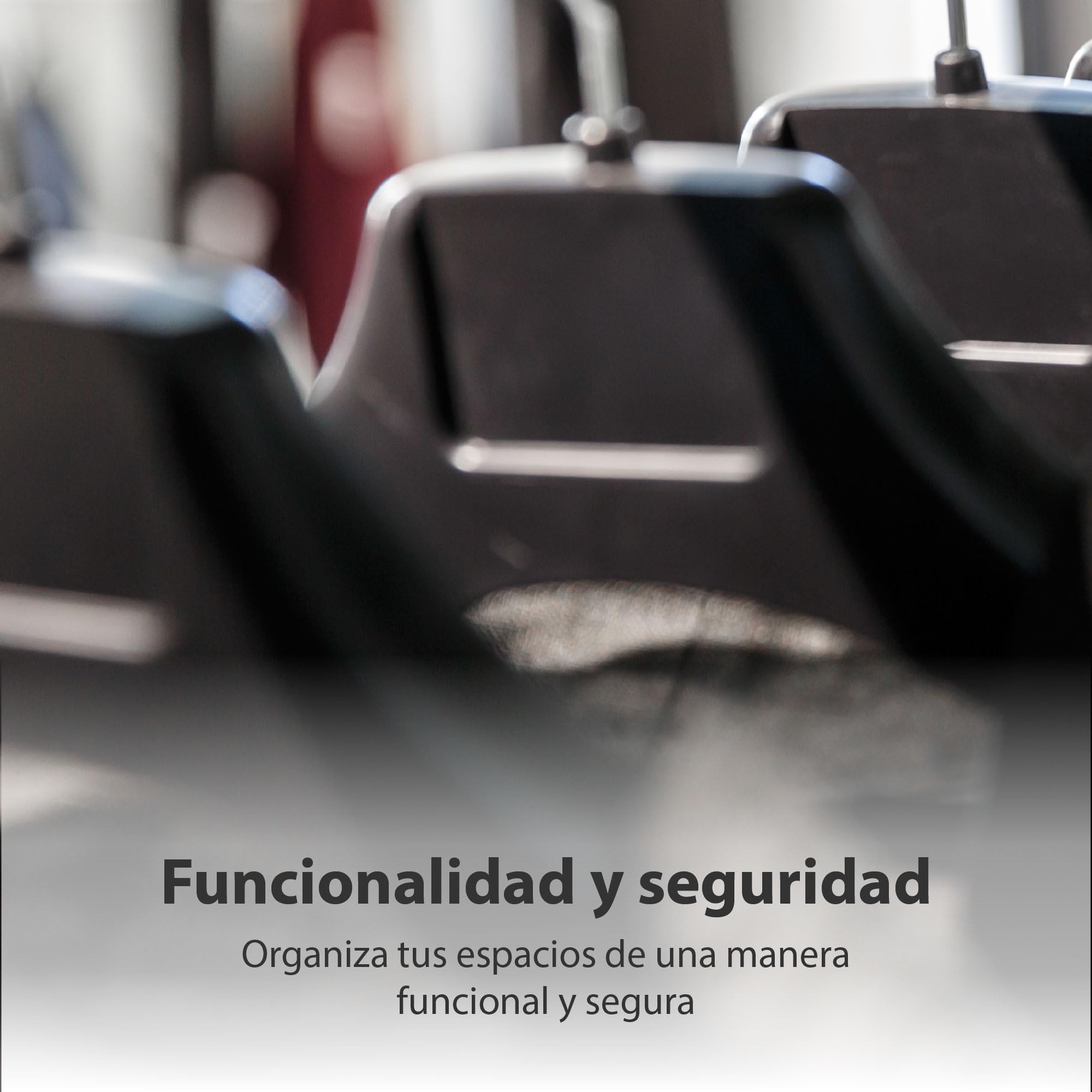 Pack de 10 Perchas de Plástico Negro con Antirrobo - Seguridad y Organización para tu Armario, Durabilidad Garantizada