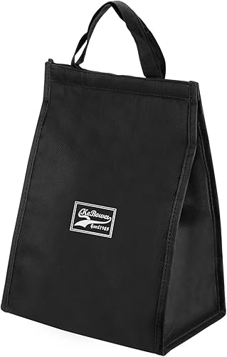 PATIKIL Lonchera para mujereshombres, bolsa térmica térmica reutilizable de 13 x 6.3 x 10 pulgadas para el trabajo, picnic al aire libre, color gris