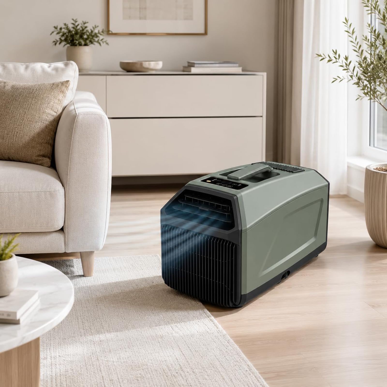 WIANQIAN Camping AC Unit 5000 BTU with Sleep Mode 5000BTU-Green