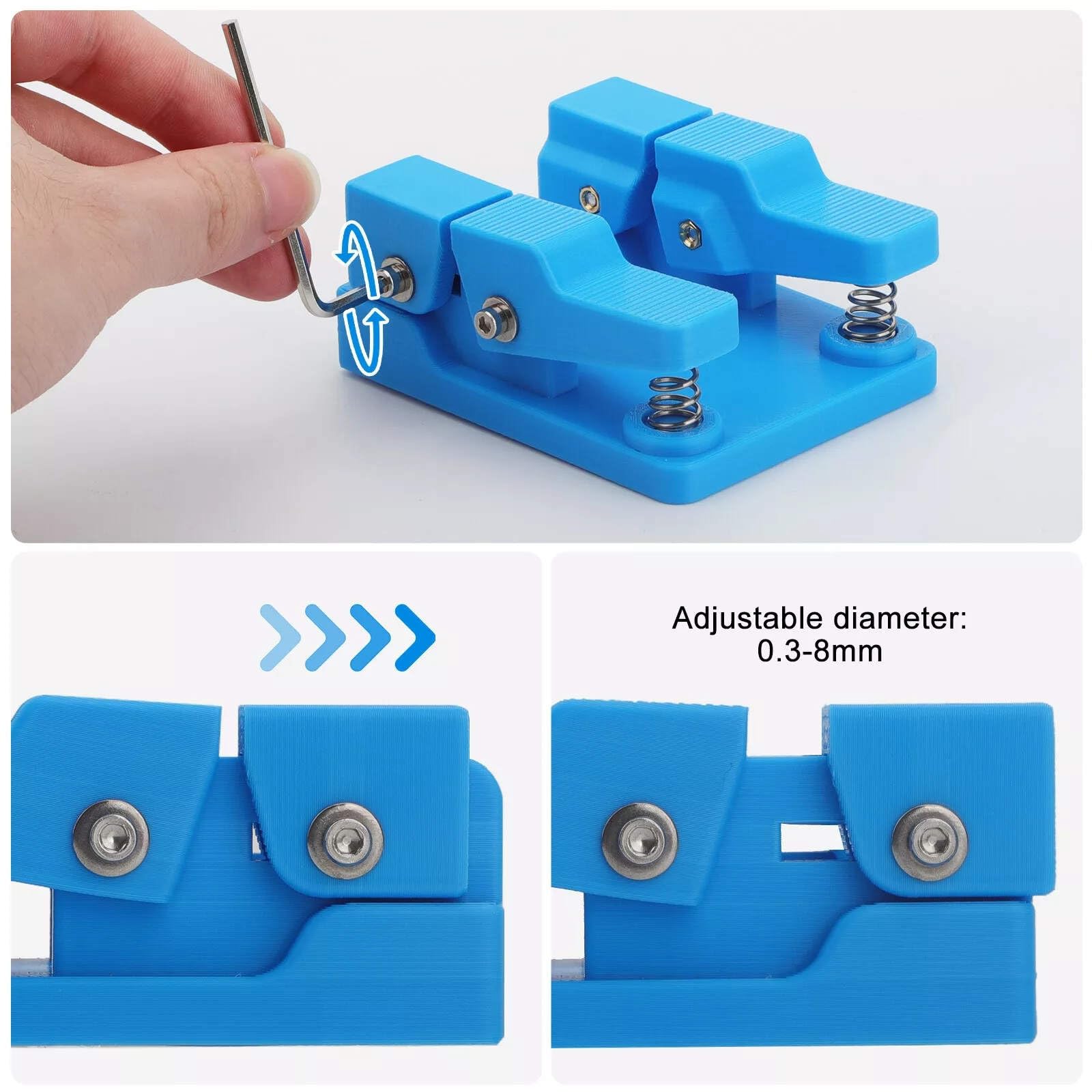 Welding Soldering Station Clamp for 20AWG~1AWG Silicone Wire