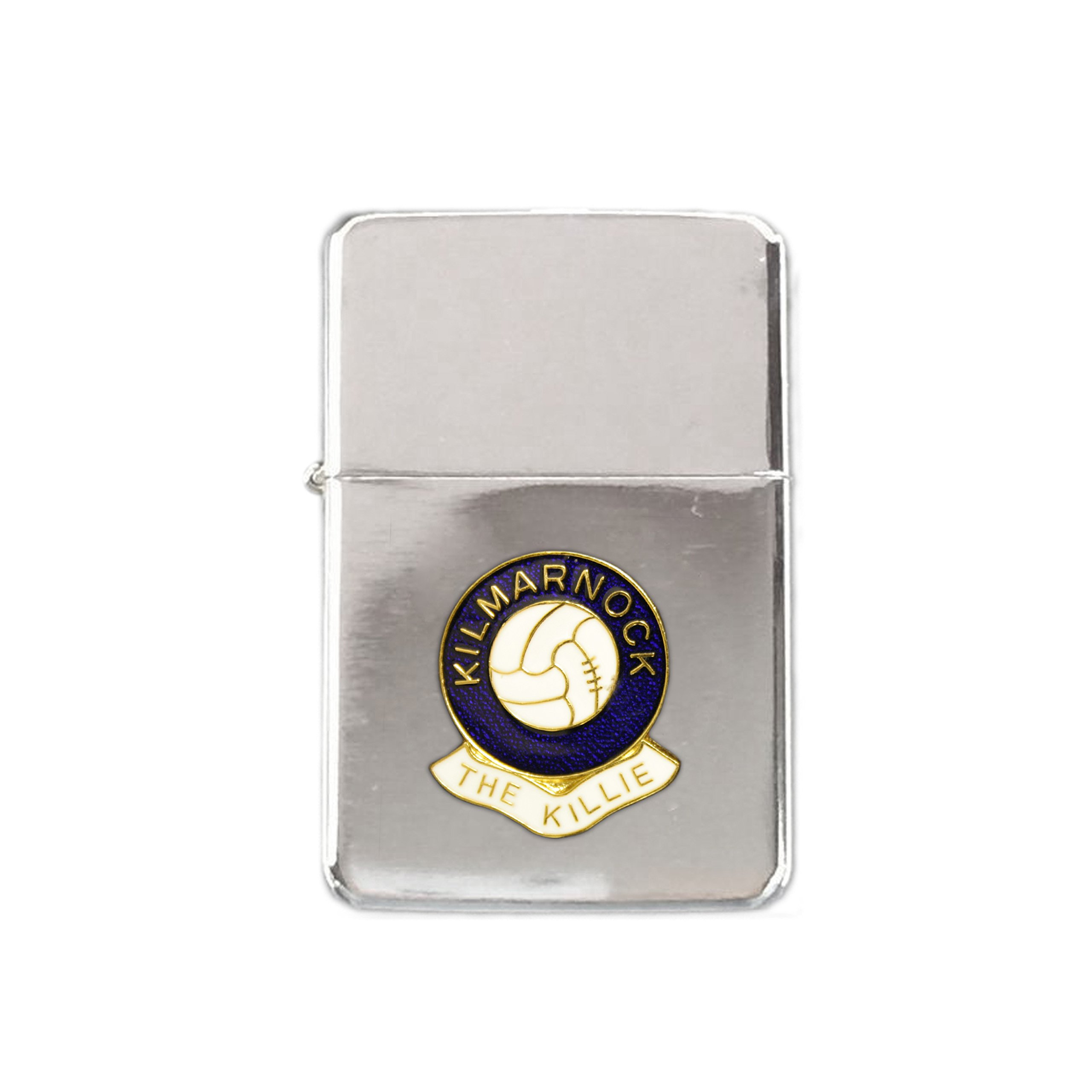 Awesome Gifts Football Chrome Petrol Lighter Kilmarnock