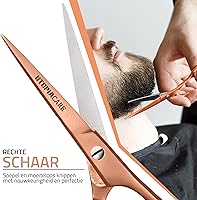 Vista 4 de Utopia Care - Tijeras de peluquería y corte de pelo de 6.5 pulgadas, tijeras de acero inoxidable con cuchillas suaves y bordes afilados, para Oro