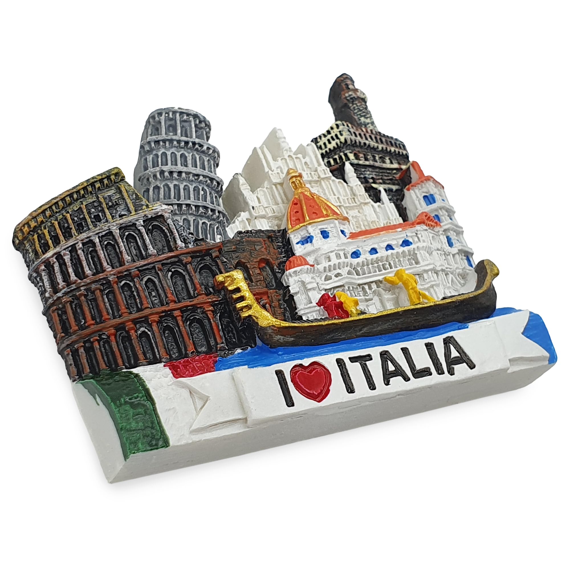 Maxi-Solutions Italy Athens Greece Souvenir Refrigerator Magnet, Parthenon And Caryatids Design, 3D Resin (Italy)