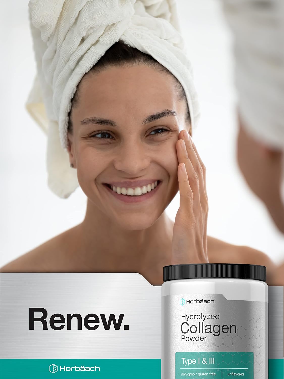 Hydrolyzed Collagen Powder 7oz | Type I and III | Multi Collagen Peptides | Keto & Paleo Friendly | Unflavored & Gluten Free | by Horbaach