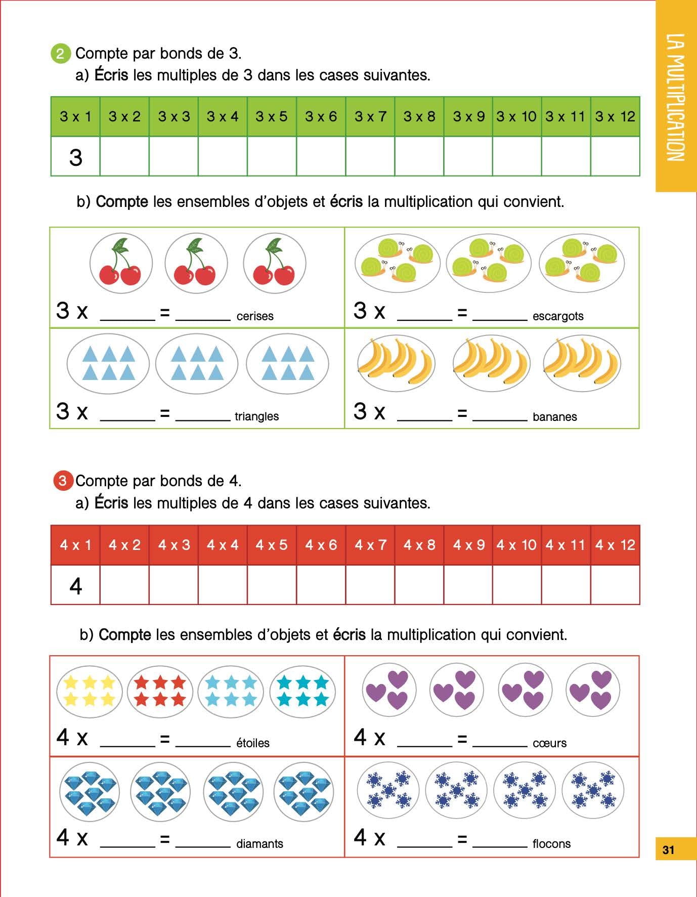 Mon cahier de multiplications et de divisions Barbeau, Florence - PT02