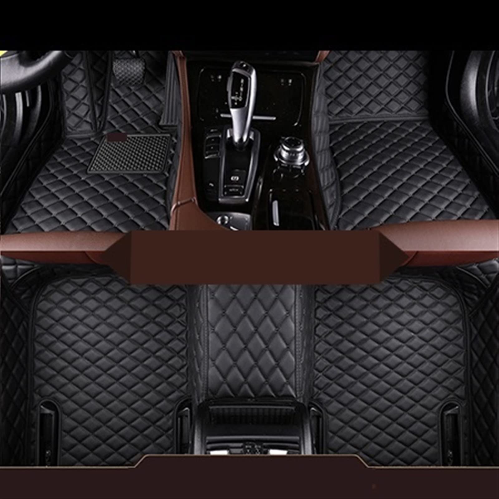 Tapis MG HS 2018-2020 sur mesure - Lot de 3 pièces antidérapantes noir intégral pour voiture