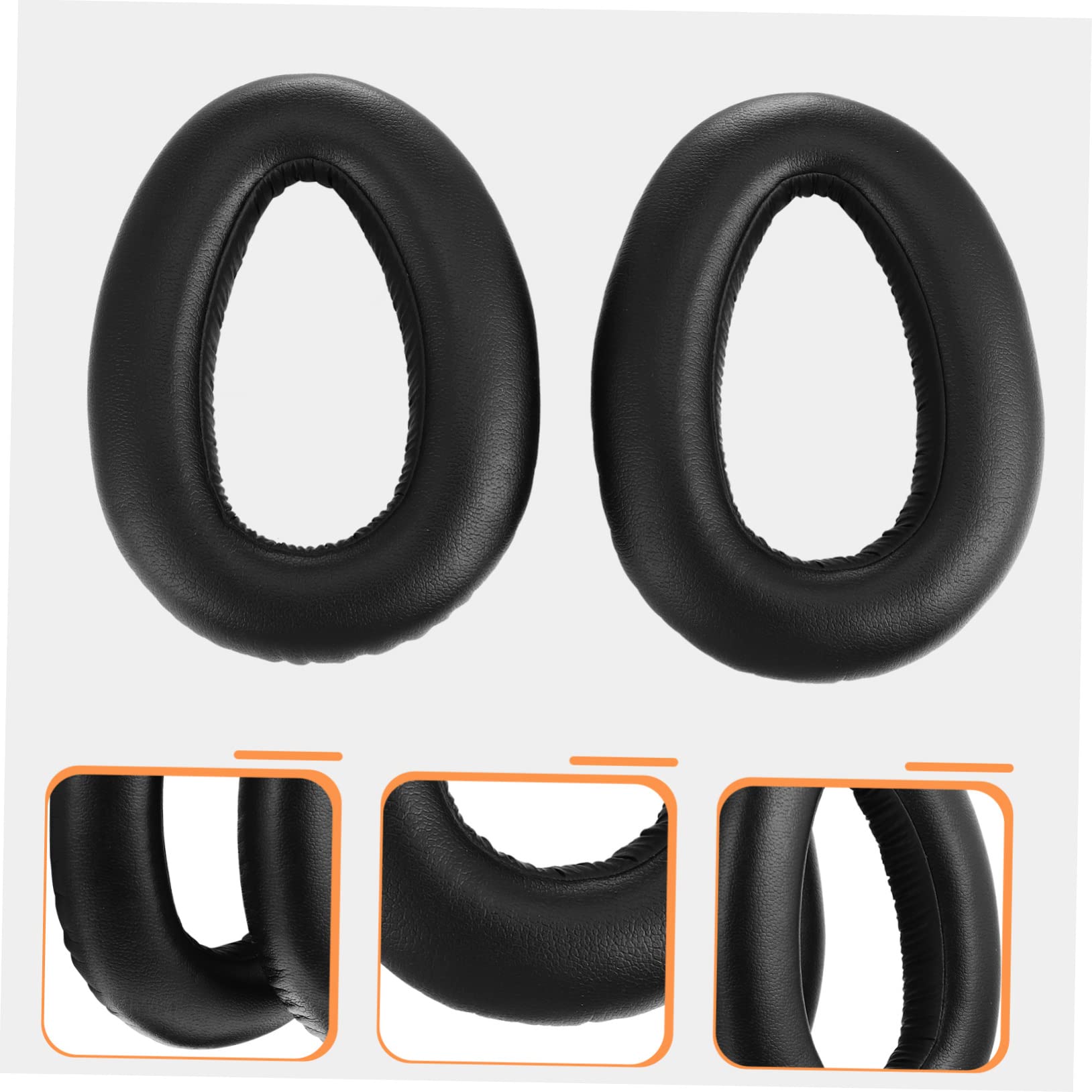 VILLCASE 3 Pares De Auriculares Inalámbricos Inalámbricos para Los Negros De Espuma Viscoelástica