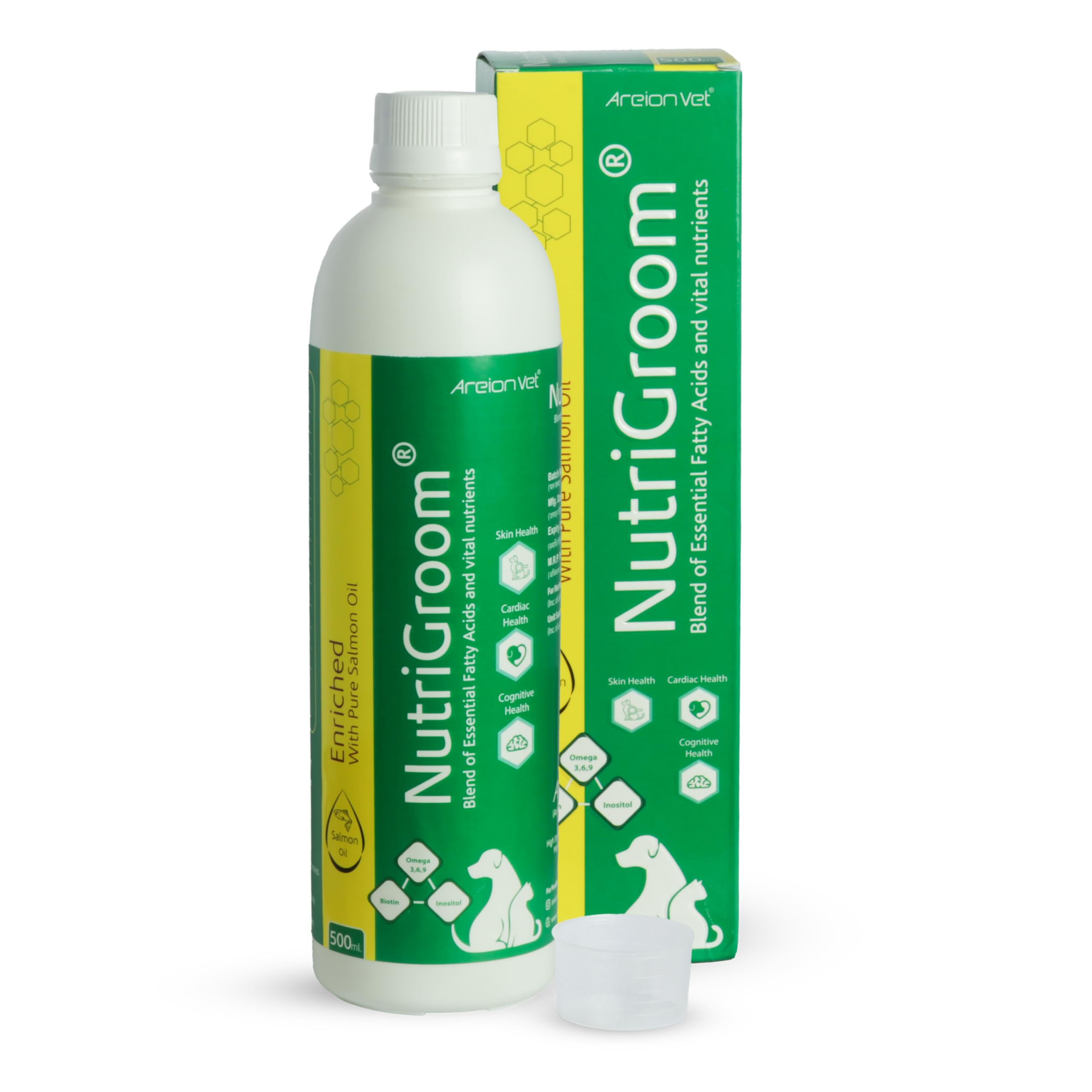 AreionVet NutriGroom Omega 3 + 6 Salmon Fish Oil Oral Skin & Coat Care Tonic (500ml_AreGroom500)-image-20