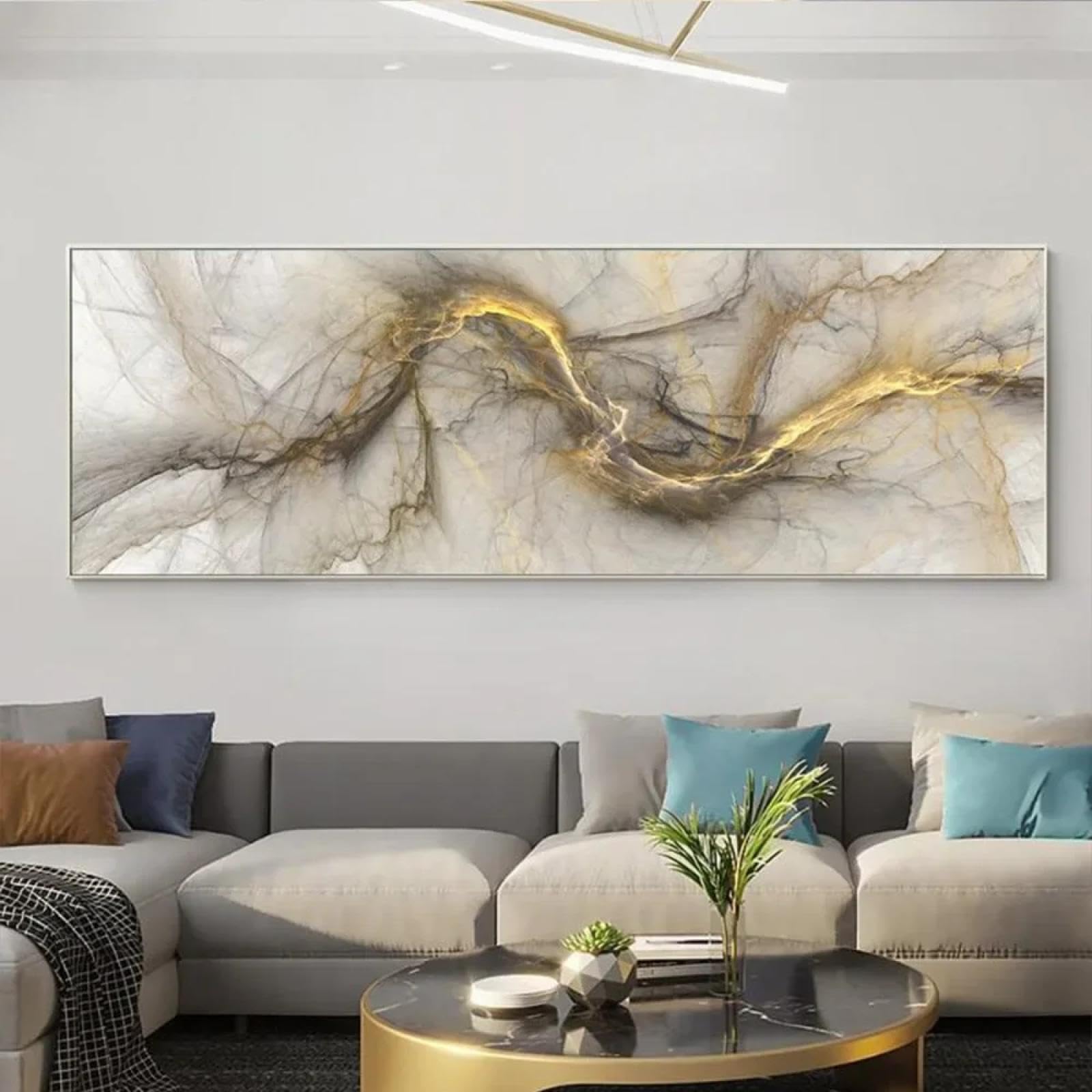 Impression toile HD nuages esthétique grand format pour chambre épurée - 8