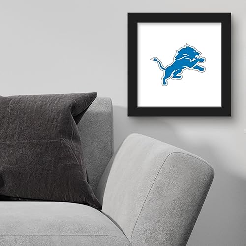 Miniatura 4 de Trends International Gallery Pops NFL Detroit Lions - Arte de pared de marca primaria, versión enmarcada negra, 12 x 12 pulgadas