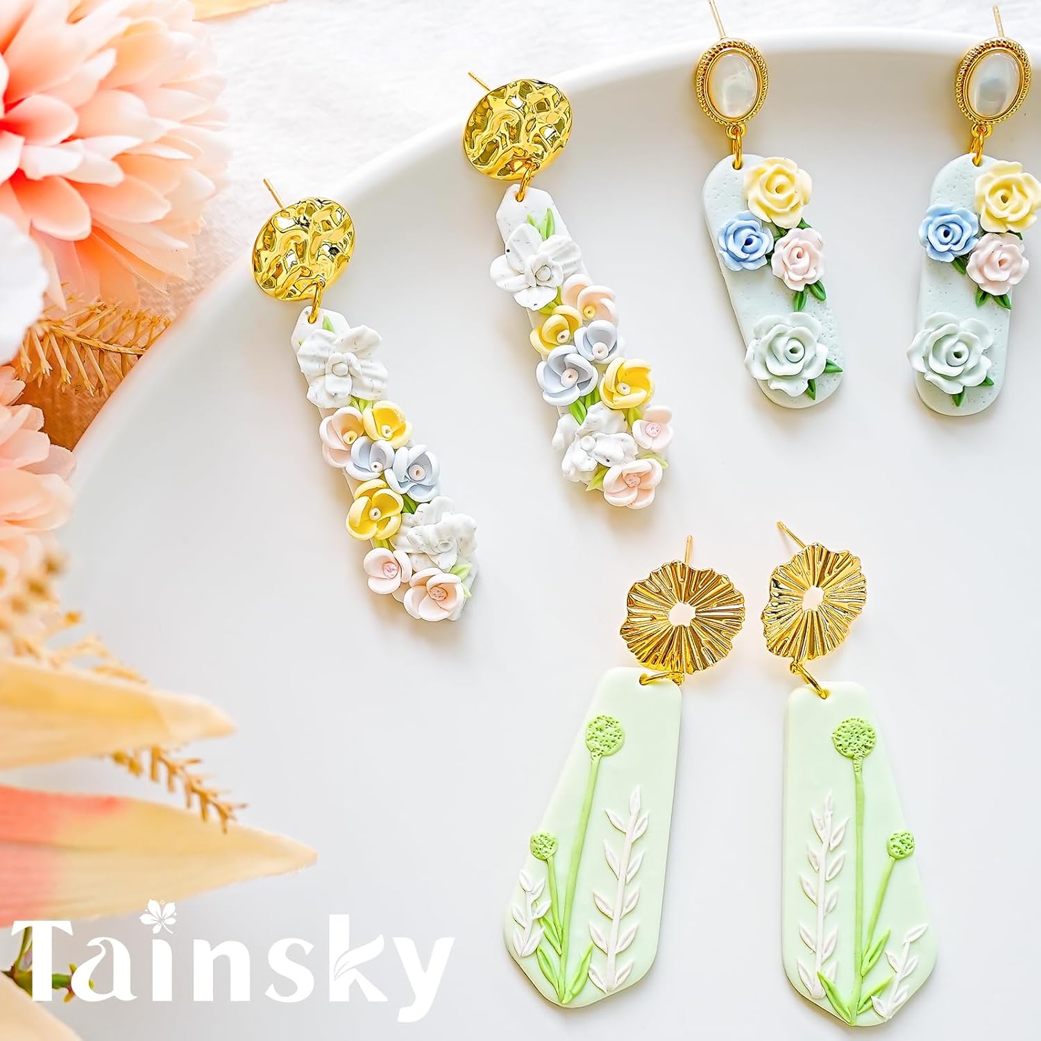 TAINSKY Long Dangle Shape Clay Cutters, 17 Shapes Polymer Clay Cutters for Earrings Making, Long Rectangle Shape Polymer Clay Cutters, Basic Clay Cutters for Polymer Clay Jewelry - Image 6