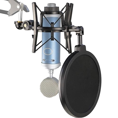 Bluebird Shock Mount with Pop Filter, Windscreen and Shockmount to Reduce Vibration Noise Matching Mic Boom Arm for Bluebird SL Microphone by YOUSHARES - Shock Mount with Pop Filter for Bluebird