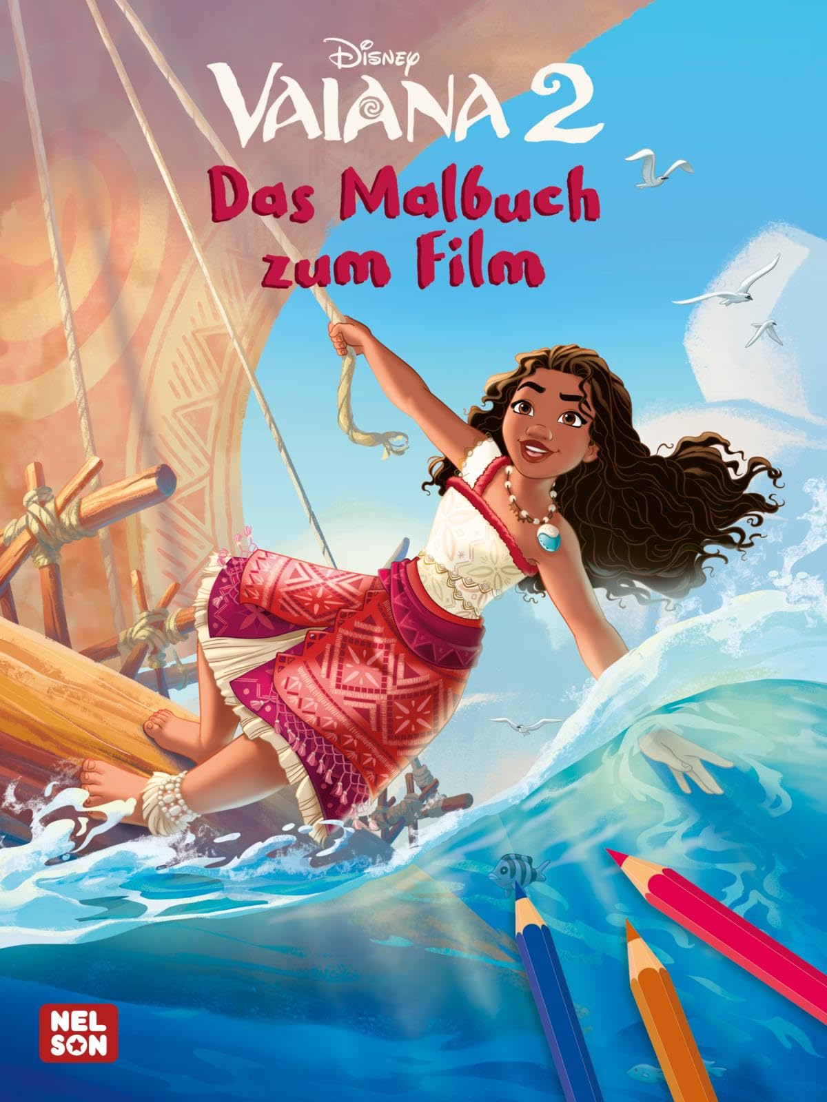Disney Kreative Beschäftigung: Vaiana 2: Das Malbuch zum Film: Mehr als 60 Ausmalbilder aus dem neuen Disney-Hit ab 3 Jahren