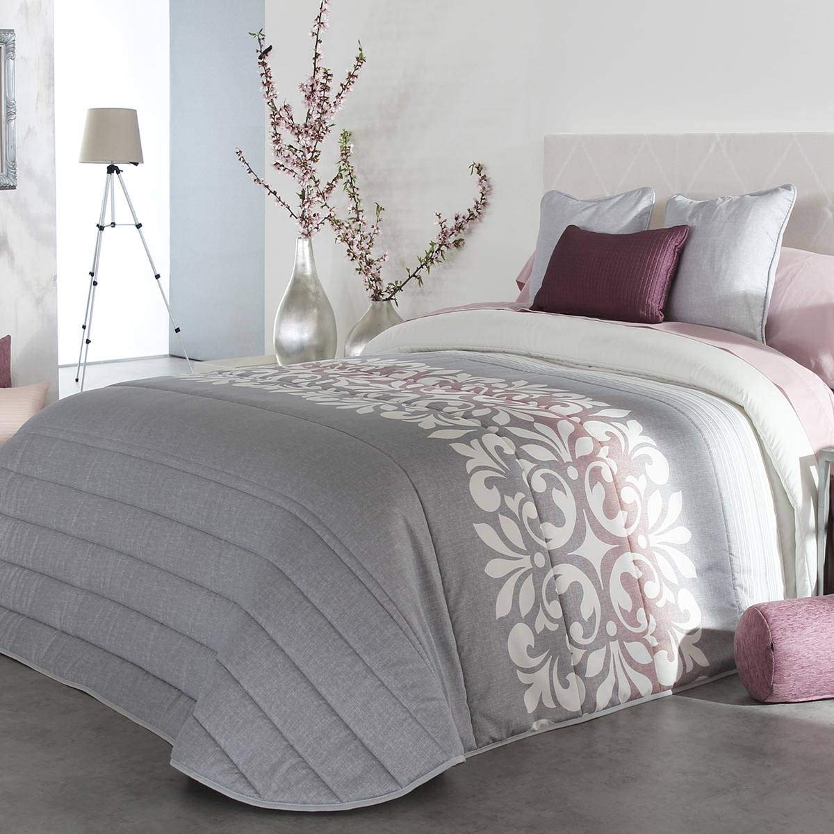 Reig Marti - Edredón Limoges 2A - Cama 135 Cm - Color Gris C08