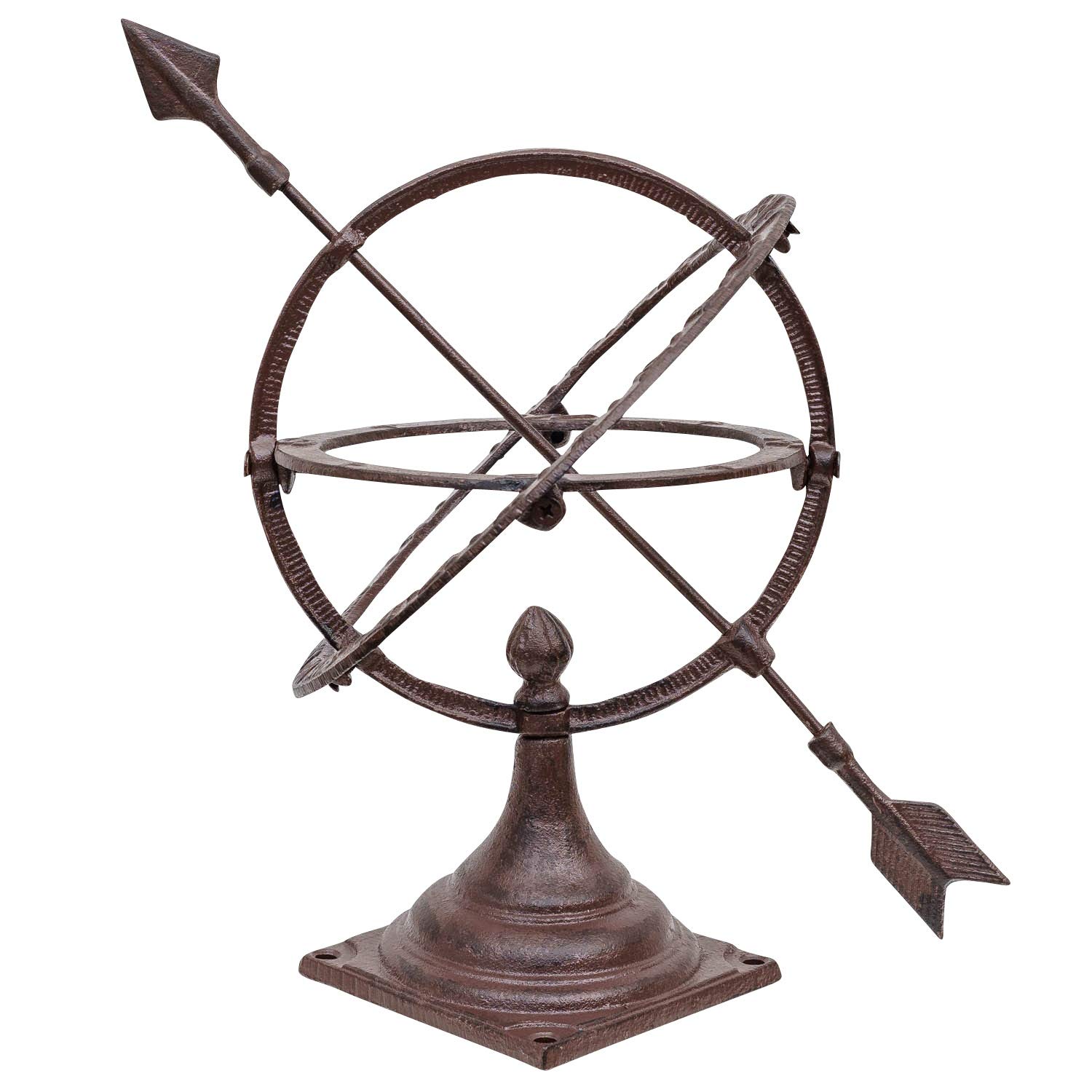 aubaho Estilo del Reloj de Sol 30cm decoración de jardín de Hierro Antiguo Nostalgia