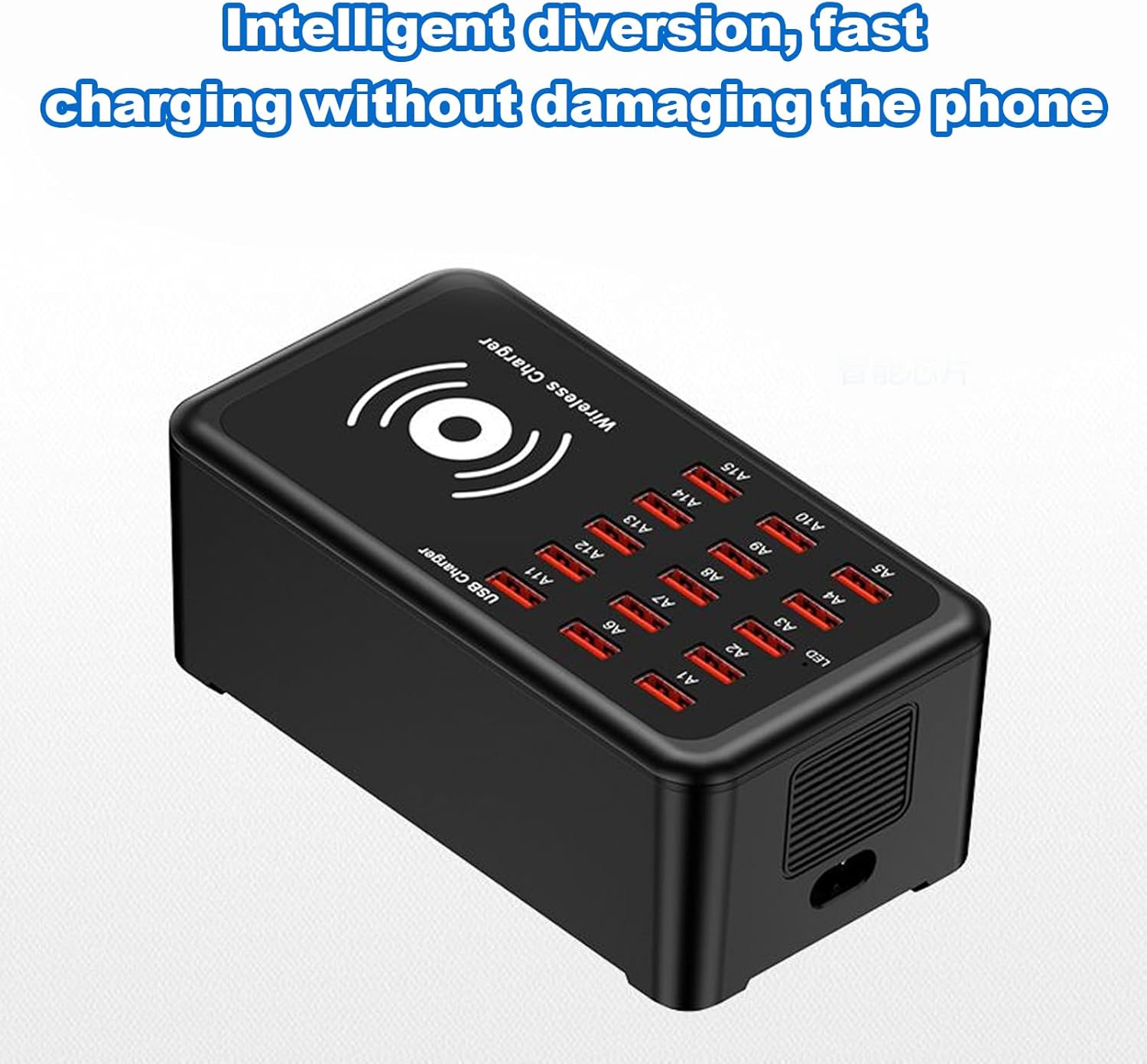 自動ニュース作成G マルチデバイス充電ステーション - 15ポート 高速 携帯可能 | 急速充電ステーション 複数デバイス対応 - 大人 ティーン ノー