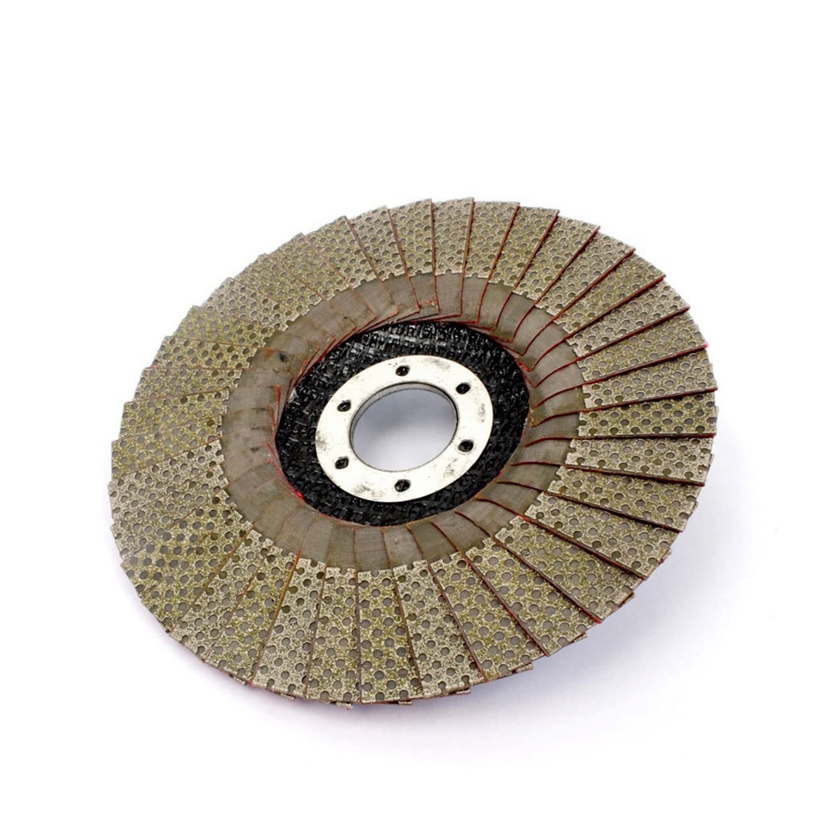 Mola a tazza diamantata, 5 pollici 1pc 60/100/200/400 Grana Mole 125 millimetri Flap Levigatura Disco Abrasivo for Smerigliatrice Angolare diamante Levigatura Pad,per smerigliatrice angolare(60)