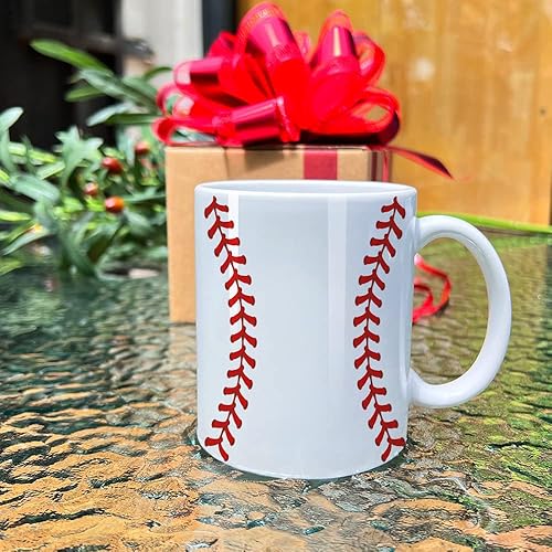 Miniatura 3 de Dnuiyses Taza de béisbol novedosa para amantes del béisbol, mujeres, hombres, fanáticos de los deportes de béisbol, regalo de cumpleaños para